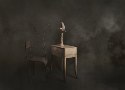 Scène paisible avec des oiseaux - chenyi wang