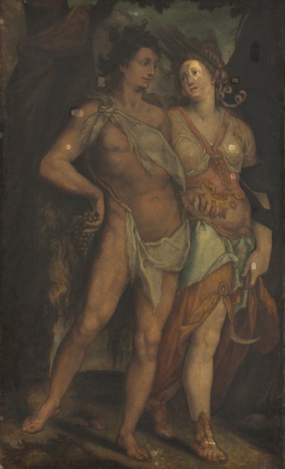 Cérès et Bacchus - copy after Bartholomaeus Spranger