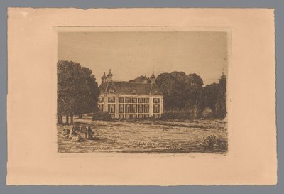 Vue depuis un pré sur le domaine Waterland - jonkheer Barthold Willem Floris van Riemsdijk