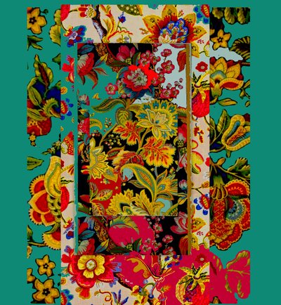 Collage de motifs, 2017 (techniques mixtes) - linda arthurs