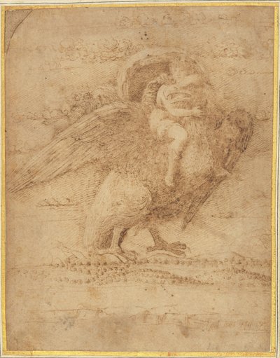 Jupiter et Ganymède au-dessus d