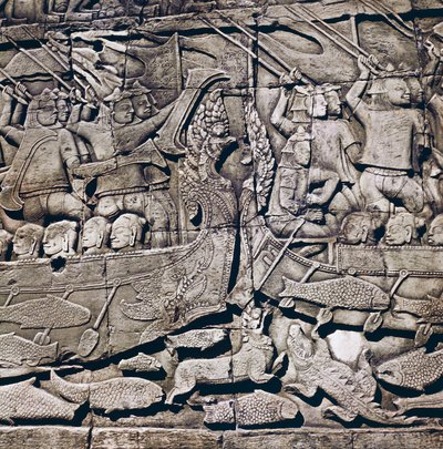 Bataille navale entre Cham et Khmer, détail d
