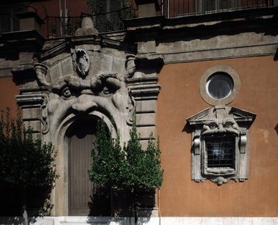 Vue du palais Zuccari - or Zuccaro Federico Zuccari