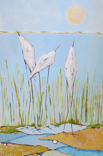 Oiseaux des marais sereins - phyllis adams