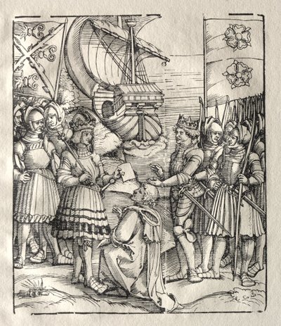 Maximilien fait la paix avec Henri VII - possibly by Peter Flötner