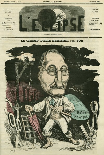 Élie Berthet, homme de lettres français. Couverture dans « L