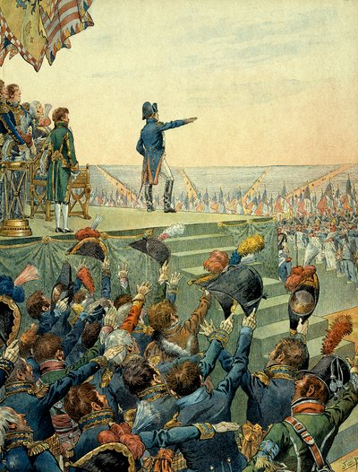 Napoléon Ier Bonaparte (1769-1821) distribuant les croix de la Légion d
