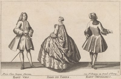 Habit Unis/Dame en Panier/Habit Ordinaires - published by Jacques Chéreau