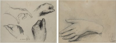 Étude de mains (recto); Étude de la main d