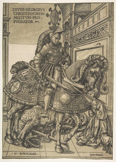 Saint Georges à cheval, 1508-1518 - the Elder Hans Burgkmair
