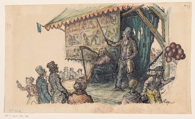 Chanteur de kermesse - unknown (signed by artist)