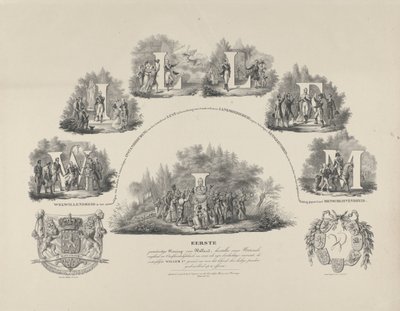 Allégorie sur les vertus du roi Guillaume Ier, 1831 - van der Meulen