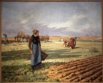 Agenda artistique... Eugene_Damas_-_Picking_dandelions_Painting_by_Eugene_Damascus_%281844-1899%29_oil_on_canvas_French_-_%28MeisterDrucke-1400555%29