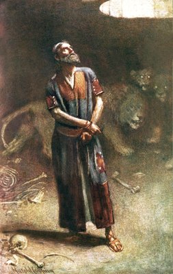 Daniel dans le repaire du lion - Harold Copping