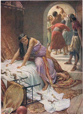 Delilah, illustration tirée des "Femmes de la Bible", publiée par The Religious Tract Society, 1927 - Harold Copping