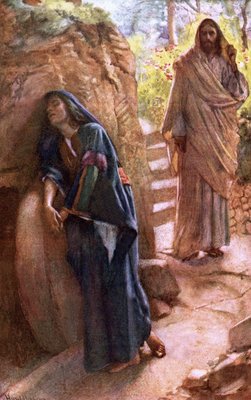 Marie-Madeleine au Sépulcre - Harold Copping
