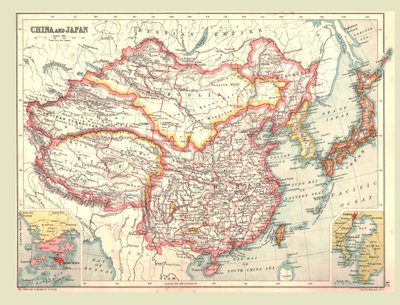 Carte de la Chine et du Japon, 1902. - Unbekannt