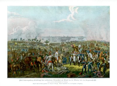 La bataille des nations à Leipzig, Allemagne, 18 octobre 1813 1900 - Unbekannt