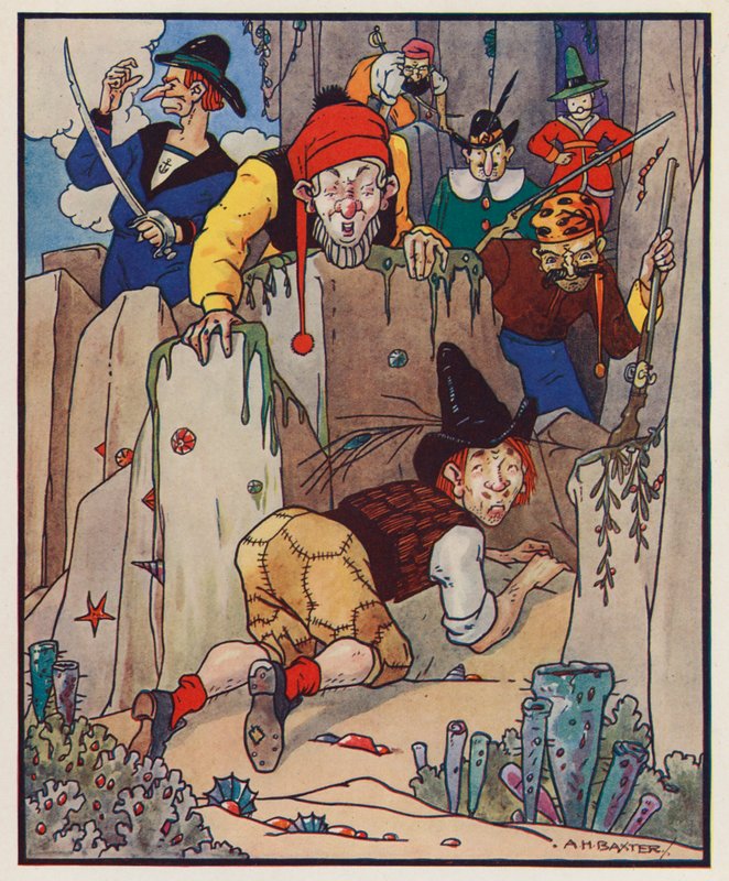 Illustration pour Les Voyages de Gulliver de Jonathan Swift - (after) American School