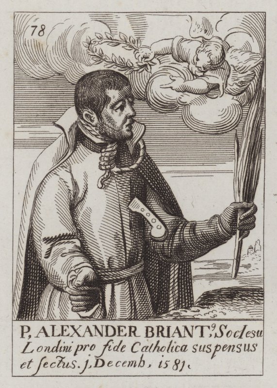 Alexander Briant, jésuite anglais et martyr catholique (gravure) - (after) English School