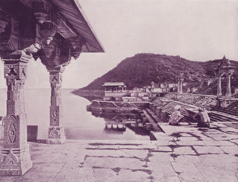 Marbre Ghat, Rainuggur, Oodeypore (photo n/b) - (after) English photographer