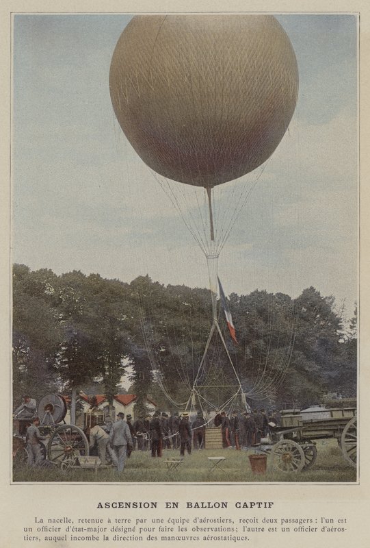 Ascension en Ballon Captif - (after) French Photographer