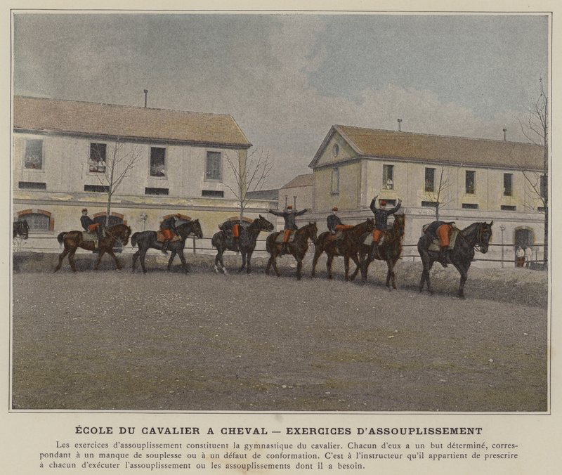 Ecole du Cavalier a Cheval, Exercices D