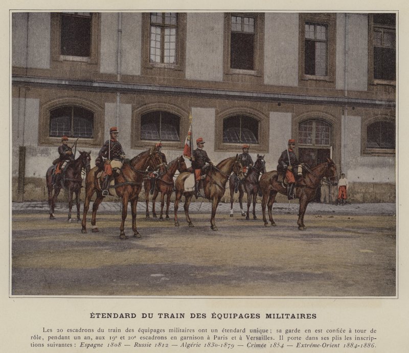 Étendard du Train des Équipages Militaires - (after) French Photographer