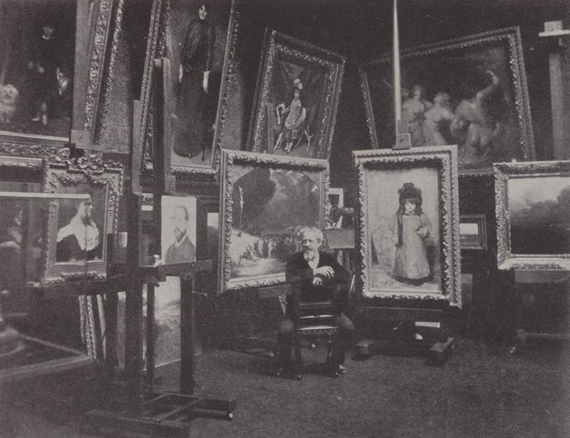 Le peintre français Carolus-Duran dans son atelier - (after) French Photographer