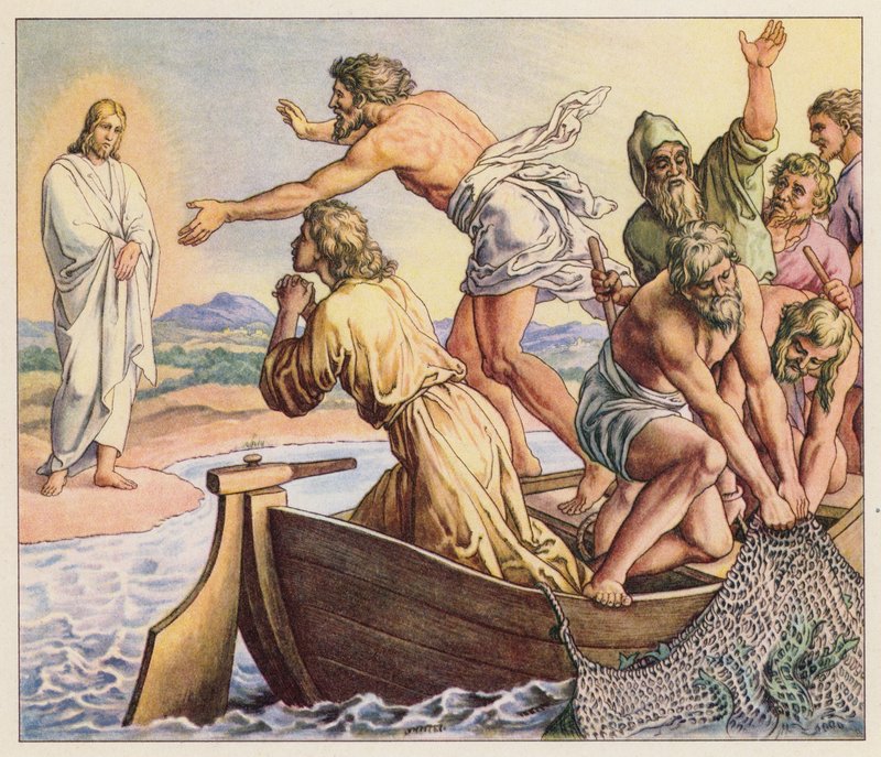 Jésus apparaissant à ses disciples - (after) German School
