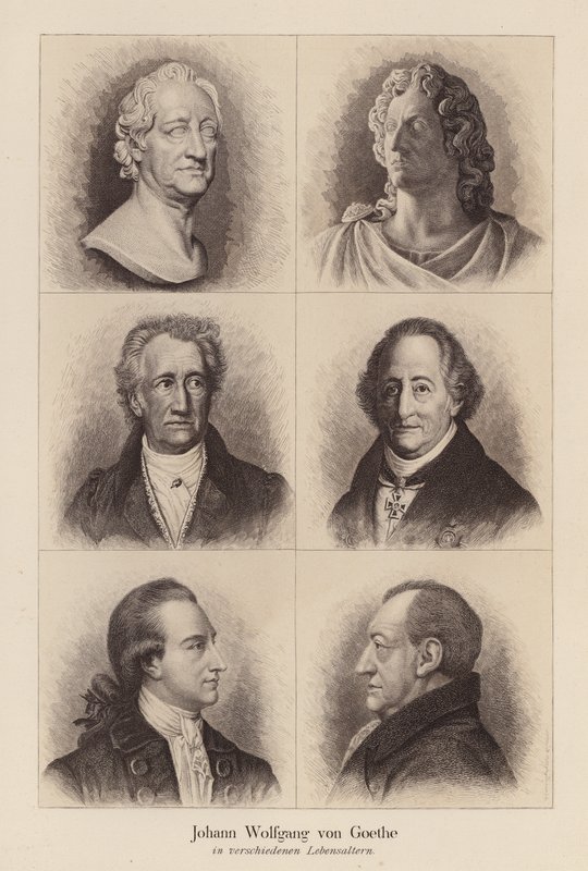 Johann Wolfgang von Goethe, poète et dramaturge allemand - (after) German School