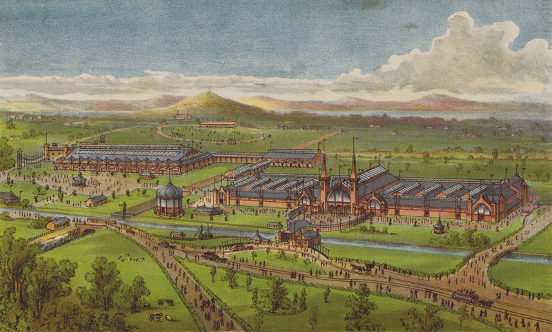Exposition internationale, Édimbourg, 1890, ouverte le jeudi 1er mai, par SAR le duc d