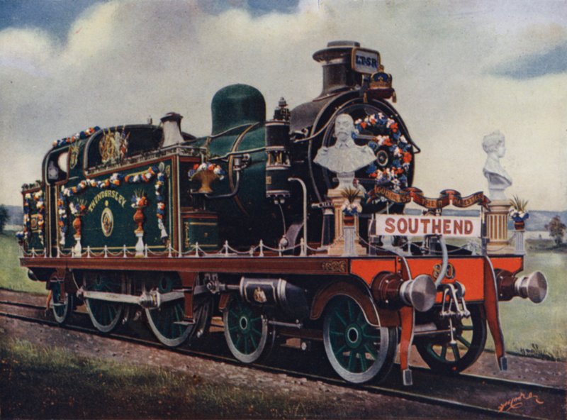 Locomotive décorée en l