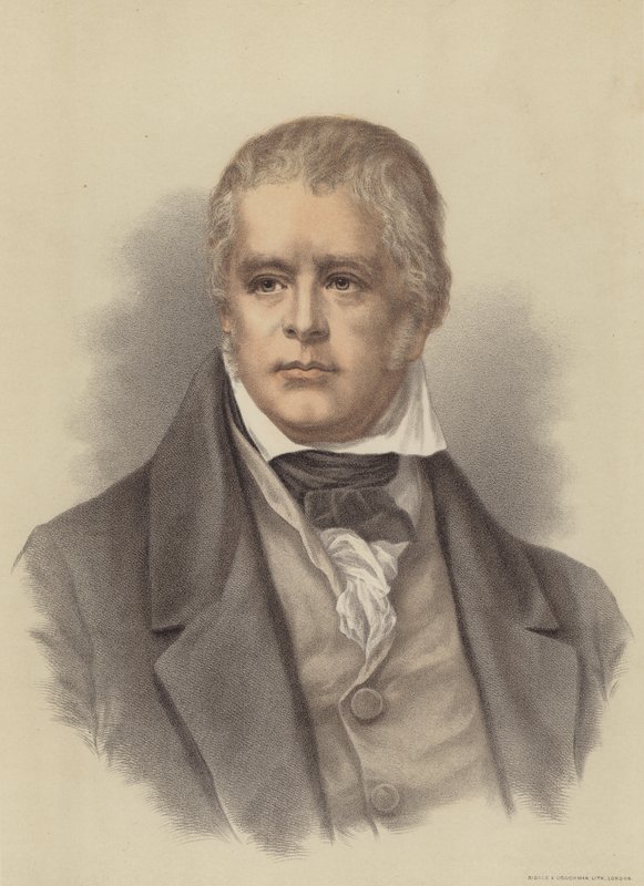 Sir Walter Scott, romancier et poète écossais - English School