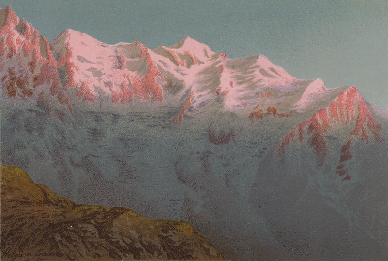 Coucher de soleil sur le Mont Blanc - European School