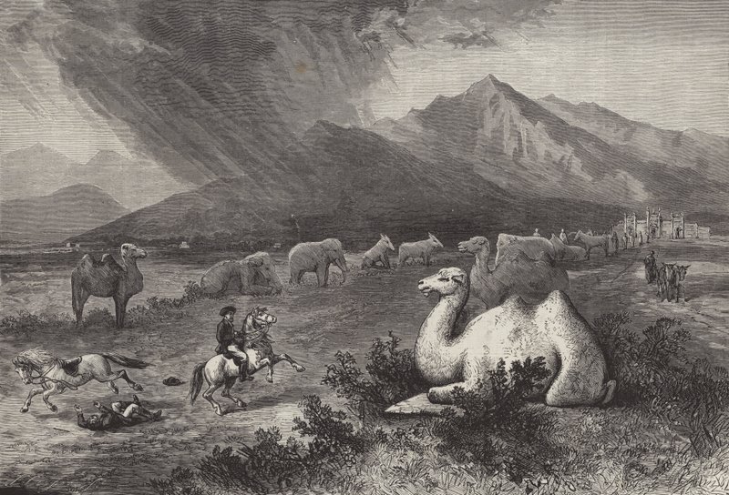 Entrée des tombeaux des Empereurs de Chine - French School