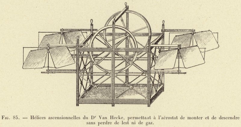 Hélices ascensionnelles du Dr Van Hecke, permettant à l