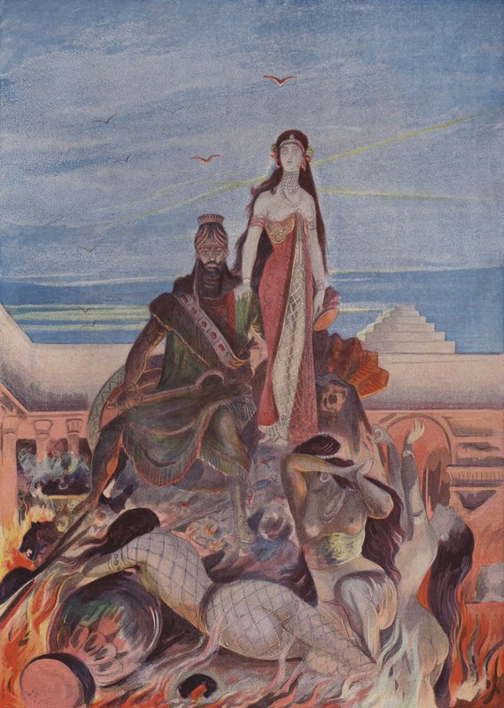 Le Bûcher de Sardanapale - French School