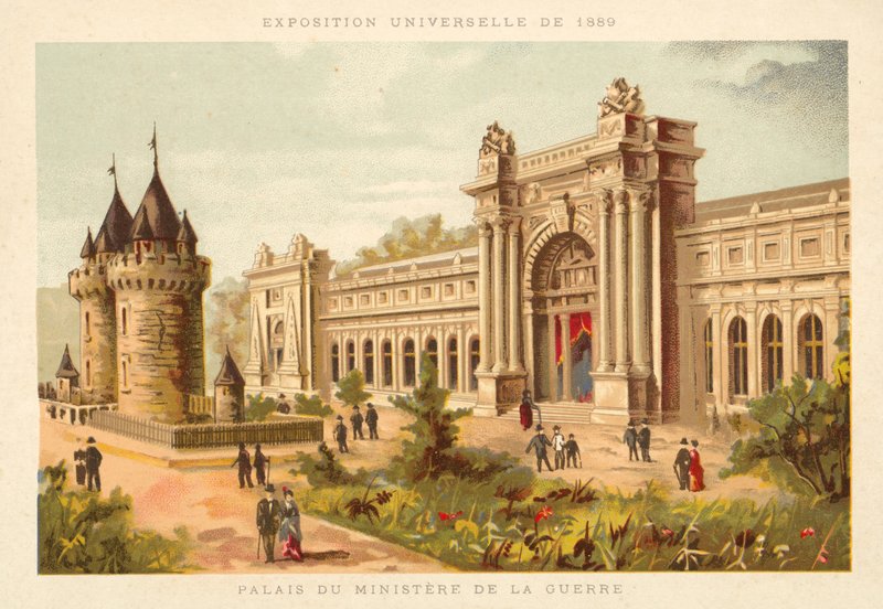 Palais du Ministère de la Guerre, Exposition Universelle 1889, Paris - French School