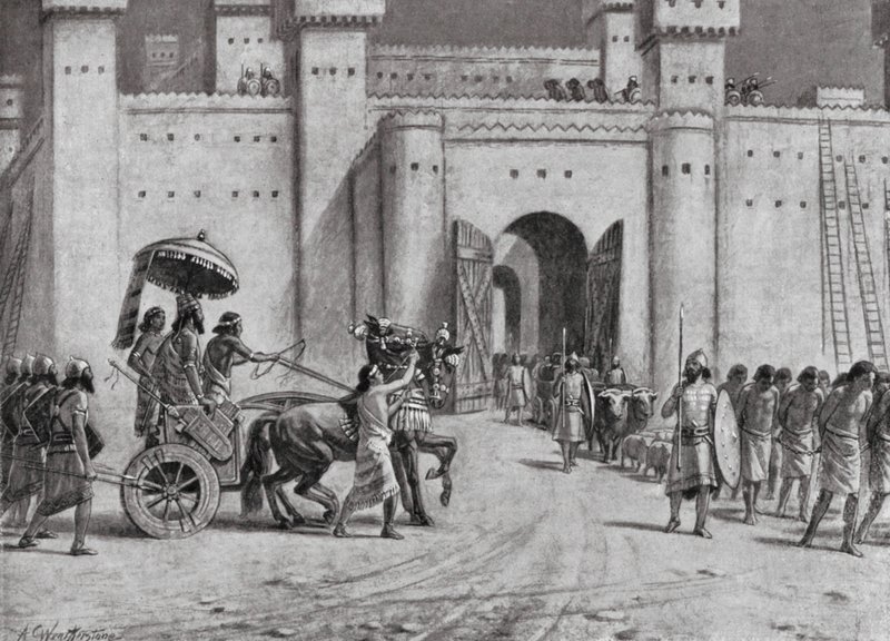 La capture de Damas par Teglath-Phalasar IV, 732 av. J.-C. - A.C. Weatherstone