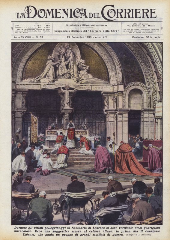 Lors des derniers pèlerinages au Sanctuaire de Lourdes, dix guérisons miraculeuses se sont produites - Achille Beltrame