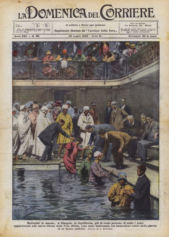 Baptêmes en masse - Achille Beltrame