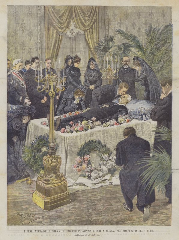 Les royaux visitent la dépouille d