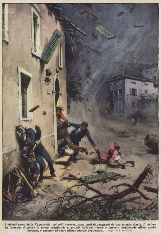 Les villages pittoresques de la Valpolicella, sur les collines de Vérone, ont été endommagés par une tornade - Achille Beltrame