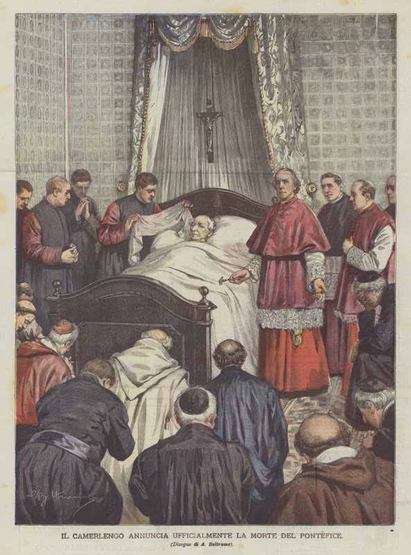 Le camérier annonce officiellement la mort du pontife - Achille Beltrame