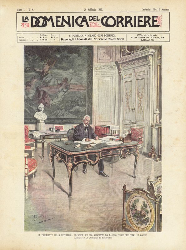 Le Président de la République Française dans son Cabinet de Travail Quelques Heures avant de Mourir - Achille Beltrame