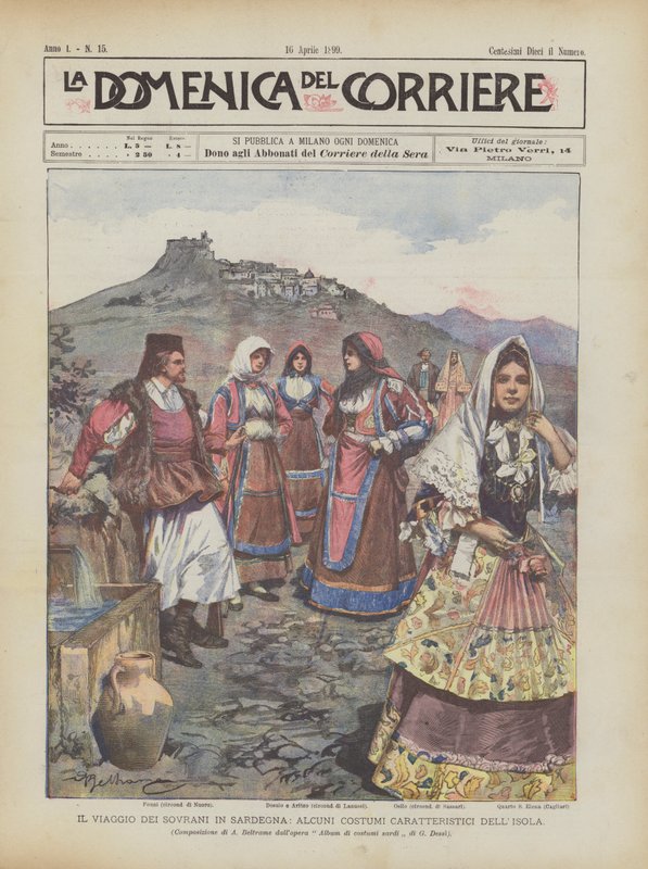 Le voyage des souverains en Sardaigne, quelques costumes caractéristiques de l