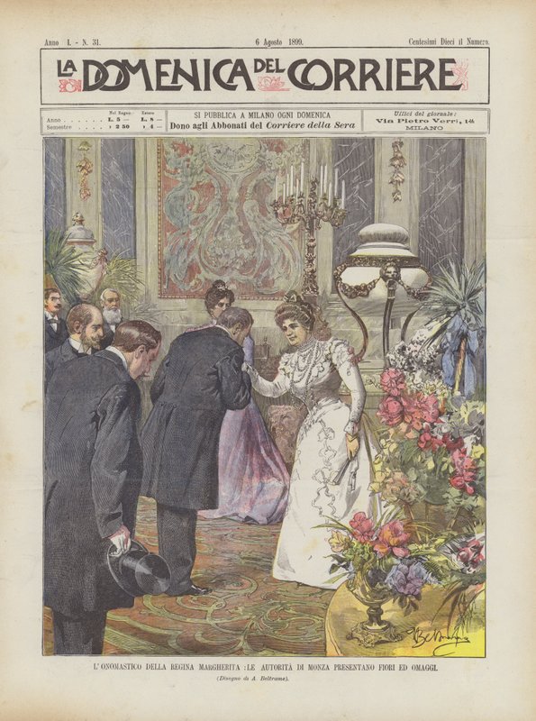 La fête de la reine Marguerite, les autorités de Monza présentent des fleurs et des hommages - Achille Beltrame