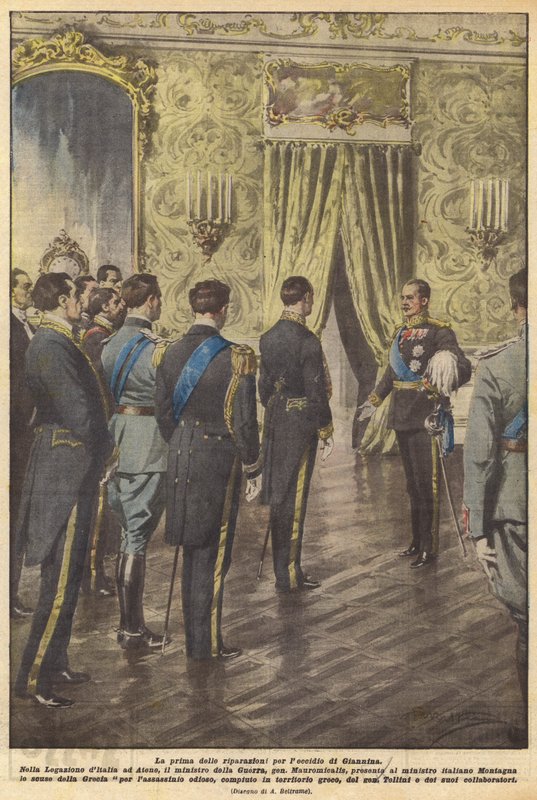 La première des réparations pour le massacre de Giannina - Achille Beltrame