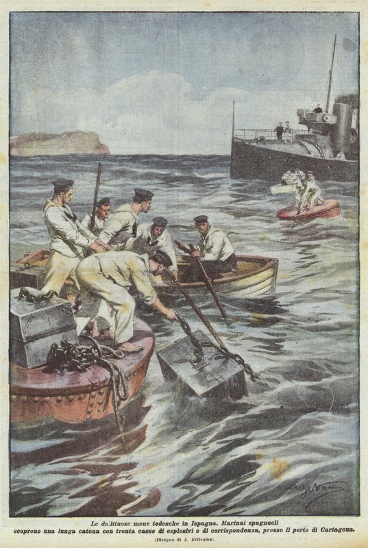 Les manœuvres criminelles allemandes en Espagne - Achille Beltrame
